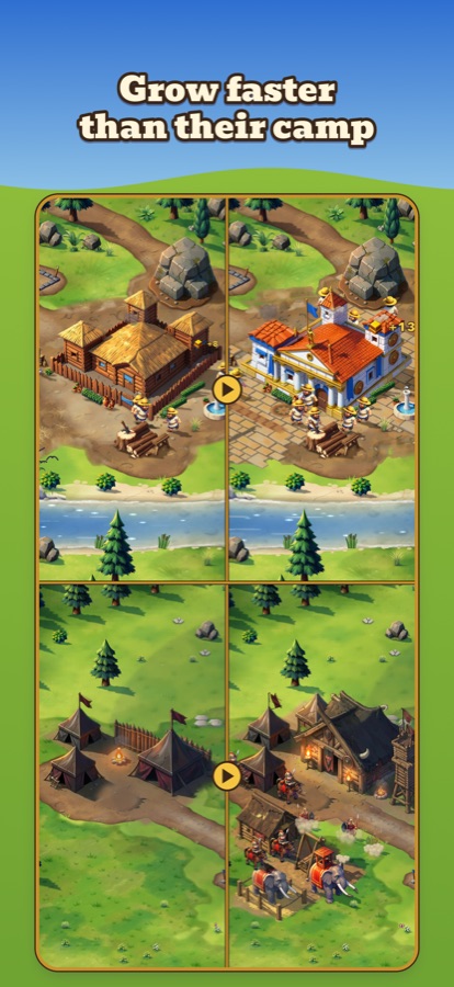 The town and the enemy camp growing side by side through the ages